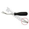 TRIUMF demontážny prípravok vidlička na malé plastové klipy 9x235mm.Crv driek ,PVC rukoväť 25123