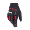 rukavice FULL BORE HONDA kolekce, ALPINESTARS (černá/červená) 2024 M172-0189