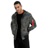 Alpha Industries Ma-1 LW Hooded Ref Woodl Camo bunda pánska Farba: zelený a hnedý maskáč, Veľkosť: XXL