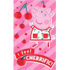 Carbotex Prasiatko Pepina ako čerešnička bavlnený froté uterák 30x50 cm