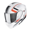 Prilba Scorpion EXO-930 Evo Ardens Matt White Black Red Veľkosť: L (59-60 cm)