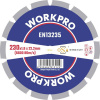 WorkPro GSOSSE-4 rezný kotúč 230 mm 1 ks keramika, Porcelán, mramor, zdivo, sklo, Vápenec, granit, přírodní kámen, pískovec; GSOSSE-4
