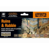 Sada akrylových farieb Vallejo Air - Ruins & Rubble 8x17ml