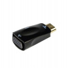 Gembird adaptér HDMI (M) na VGA (F) + 3.5 mm audio (M na M), single port, čierny (A-HDMI-VGA-02)