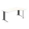 OFFICE PRO s.r.o. HOBIS kancelársky stôl pracovný tvarový, ergo ľavý - FE 1800 60 L, biela