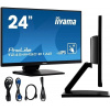 Iiyama ProLite T2454MSC-B2AG, Projected Capacitive, 10 TP, Full HD, USB, kit (USB), black T2454MSC-B2AG