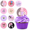 POPLATKY NA BÁBOVKY MUFFINY KUROMI MY MELODY SADA 12ks