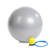 Masážna gymnastická lopta HMS YB03 65CM svetlo šedá + pumpa