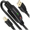 AXAGON ADR-210B, USB 2.0 A-M -> B-M aktivní propojovací / repeater kabel, 10m