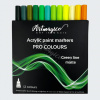 AKRYLOVÉ MARKERY - ARTMAGICO - PRO LINE - 0,7MM - 12 KS | GREEN