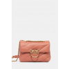 Kožená kabelka Pinko 100039.A0F2 ružová ONE SIZE
