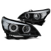 BMW E60/E61 2005-2007 - predné xenónové D1S svetlá s CCFL ANGEL EYES čierna