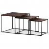Autronic Konferenčný stolík 60x60cm, mdf, orech, AF-3008 WAL