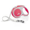 Flexi New Comfort páska červená L 5 m do 60 kg