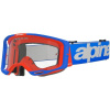 ALPINESTARS okuliare VISION 8 WORDMARK 2025, modrá/oranžová, číre plexi