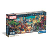 Clementoni - Puzzle 1000 Panorama Marvel Hrdinovia vs. Záporáci