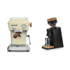 Ascaso Dream PID, Sweet Cream + Eureka Mignon Single Dose, Black & Oak