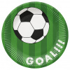 Papierový tanier PAW Eco 23 cm Soccer ball green / 8 ks