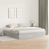zahrada-XL Rám postele s úložným priestorom Sivá Sonoma 200x200 cm 3335362
