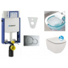 Geberit SET Kombifix 110.302.00.5 +WCzávesné Id.Stand. TESI Rimless+sedSC +Sigma01ChrMat 110.302.00.5 NE3