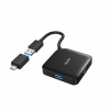 HAMA Rozbočovač USB Hama, 4 porty, USB 3.2 Gen 1, adaptér USB-C 200116