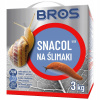 Bros SNACOL 5GB SNAIL POISON 3kg STRONG + FOIL Jednorazové rukavice MASTER HDPE 2 ks/pár (SNACOL 5GB modrý slimák granule BROS 3kg jed granule)
