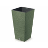 Prosperplast kvetináč Furu Square Zemitě zelená 24 cm