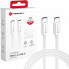 Forcell C339 nabíjací USB-C > USB-C QC4.0 5A/20V PD100W, 2m, bílý