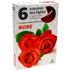 ČAJOVÉ SVIEČKY Ruža (Rose) – 6ks
