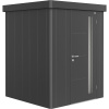 Biohort Plechový domček Neo1A štandardné dvere tmavo sivá, 180 x 180 cm