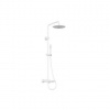 Ravak - Sprchový set s termostatom, priemer 25 cm, matná biela X070579