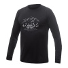 Pánske tričko dl.rukáv SENSOR MERINO ACTIVE VAN LIFE čierna M