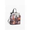 Dámský batůžek DESIGUAL 24WAKP23 1001 BACK POCKET BLOSSOM SUMY MINI 1001 WHITE velikost U