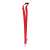 Lanyard z RPET 2 cm , Black Farba: Red