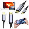 KÁBEL ADAPTÉR PRECHODOVKA USB-C 3.1 TYP C NA HDMI 4K ALOGY 200 cm