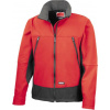 RESULT R 120X / Unisex 3-vrstvová softshellová bunda s kapucňou - red/black S