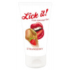 Masážny gél Lick it! Jahoda 50 ml