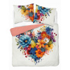 Detexpol obliečky Květy heart Bavlna 220x200 2x70x80