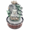 Nefertitis Izbová fontána Budha na lotosovom kvete s kvetinovou fontánou NF29756 - cca 26 cm