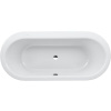 LAUFEN Solutions oválna vaňa akrylátová, odtok v strede, 1700 x 750 x 460 mm, biela, H2225100000001