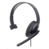 MANHATTAN Sluchátka s mikrofonem Mono USB Headset, černá