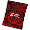 Carbotex Mikroplyšová deka AC DC Black Ice