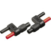 Fluke PM9081 merací adaptér BNC zásuvka - lamelový zástrčka 4 mm zabezpečená proti nechcenému dotyku; 916093