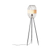 Stojaca lampa Brilliant Slope E27 40 W čierno/prírodná