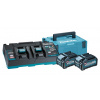 MAKITA súprava Li-ion XGT 40V 2 ks BL4040+1 ks DC40RB+1 ks Makpac 191U00-8