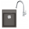 Franke Sety Kuchynský set G252ŠK, fragranitový drez MRG 610-37 RTL a batéria FS 3229.031, sivý kameň/chróm 114.0700.695
