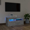 zahrada-XL TV skrinka s LED svetlami betónová sivá 90x35x40 cm 804323
