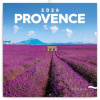 NOTIQUE Poznámkový kalendár Provence 2026, 30 x 30 cm