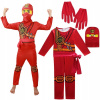 Kostým pre dievča - Ninja T14 kostým 116 (Ninjago Red Ninja kostým outfit)
