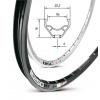 rafik 250 DISC 700C 32D čierny ventil9520g OEM